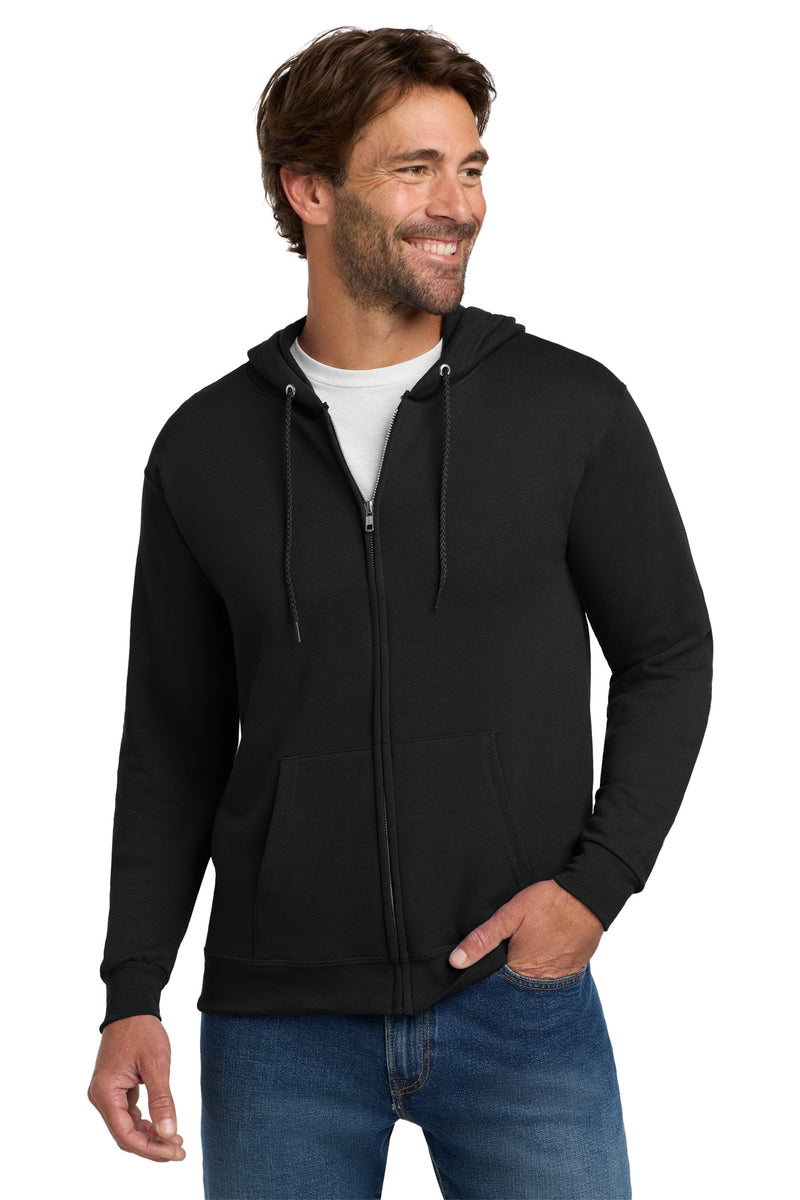 Load image into Gallery viewer, Hanes - EcoSmart Full-Zip Hooded Sweatshirt. P180
