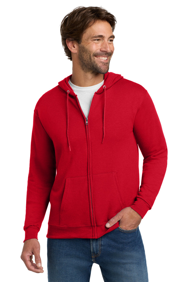 Load image into Gallery viewer, Hanes - EcoSmart Full-Zip Hooded Sweatshirt. P180
