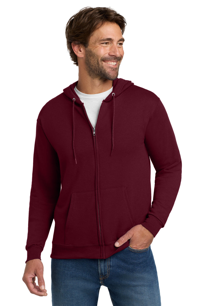 Load image into Gallery viewer, Hanes - EcoSmart Full-Zip Hooded Sweatshirt. P180
