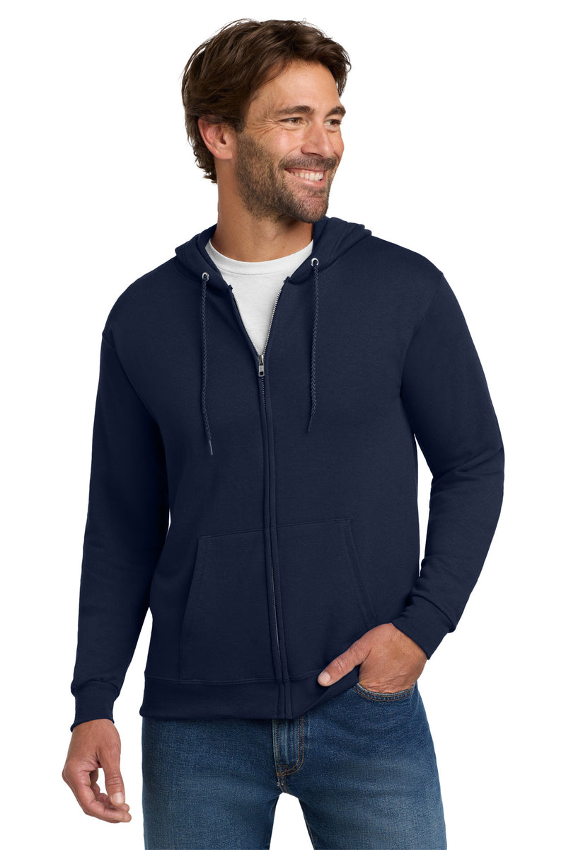 Load image into Gallery viewer, Hanes - EcoSmart Full-Zip Hooded Sweatshirt. P180

