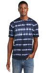 Port & Co Allover Stripe Tie-Dye Tee PC142