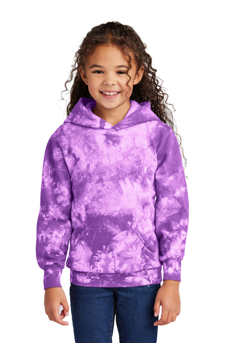 Load image into Gallery viewer, Port &amp; Co Youth Crystal Tie-Dye Pullover Hoodie PC144Y
