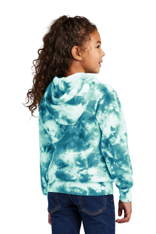 Port & Co Youth Crystal Tie-Dye Pullover Hoodie PC144Y