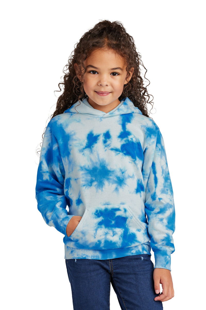 Load image into Gallery viewer, Port &amp; Co Youth Crystal Tie-Dye Pullover Hoodie PC144Y
