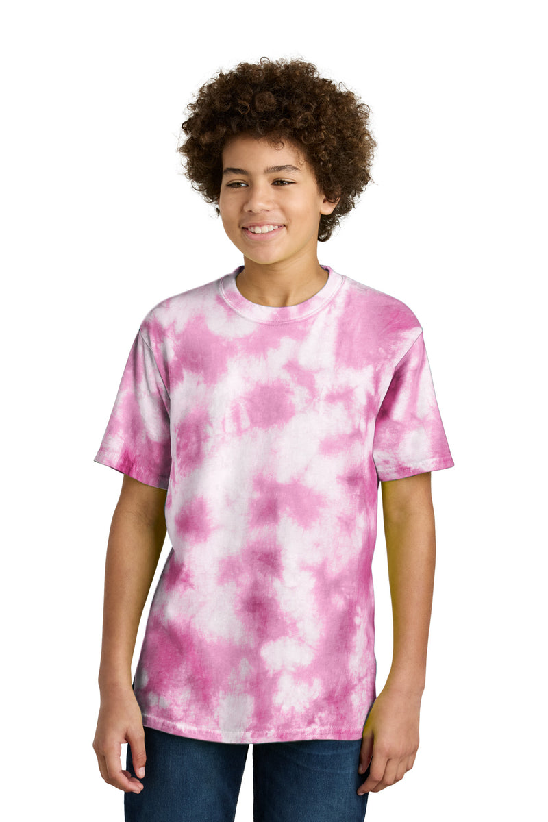 Load image into Gallery viewer, Port &amp; Co Youth Crystal Tie-Dye Tee PC145Y
