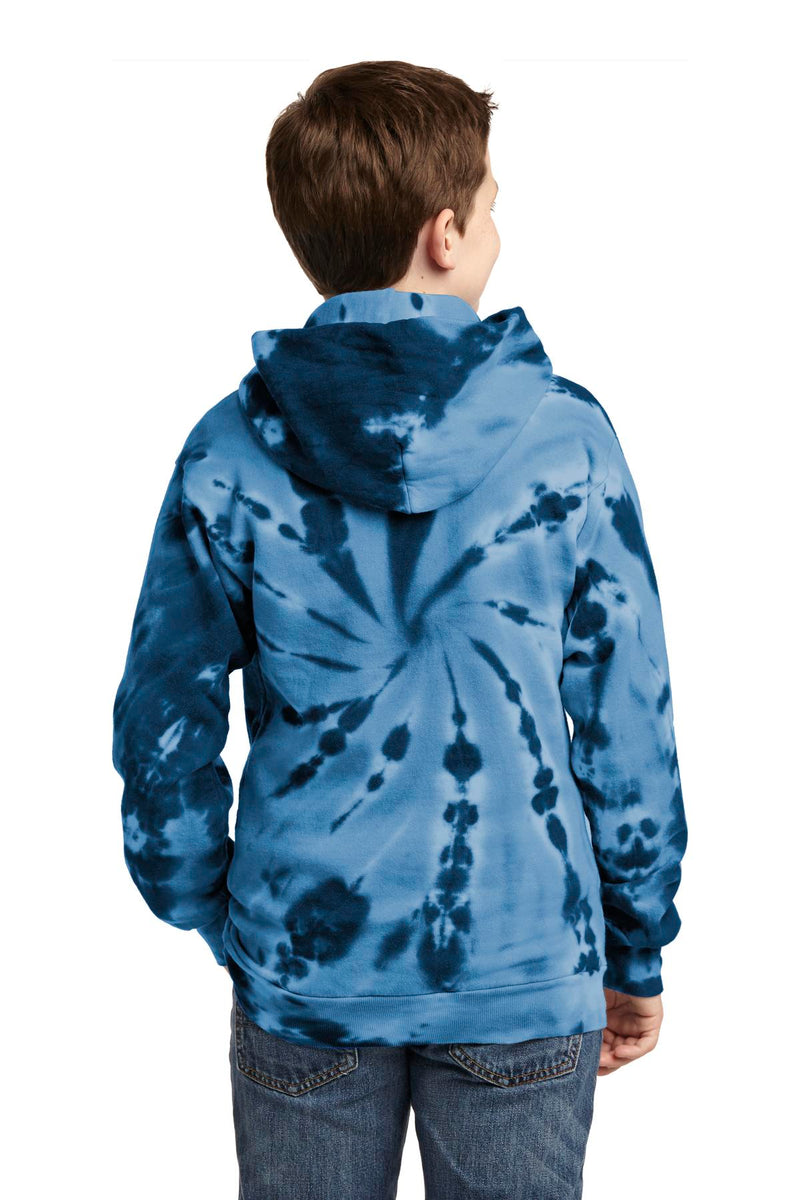 Load image into Gallery viewer, Port &amp; Co Youth Tie-Dye Pullover Hooded Sweatshirt. PC146Y
