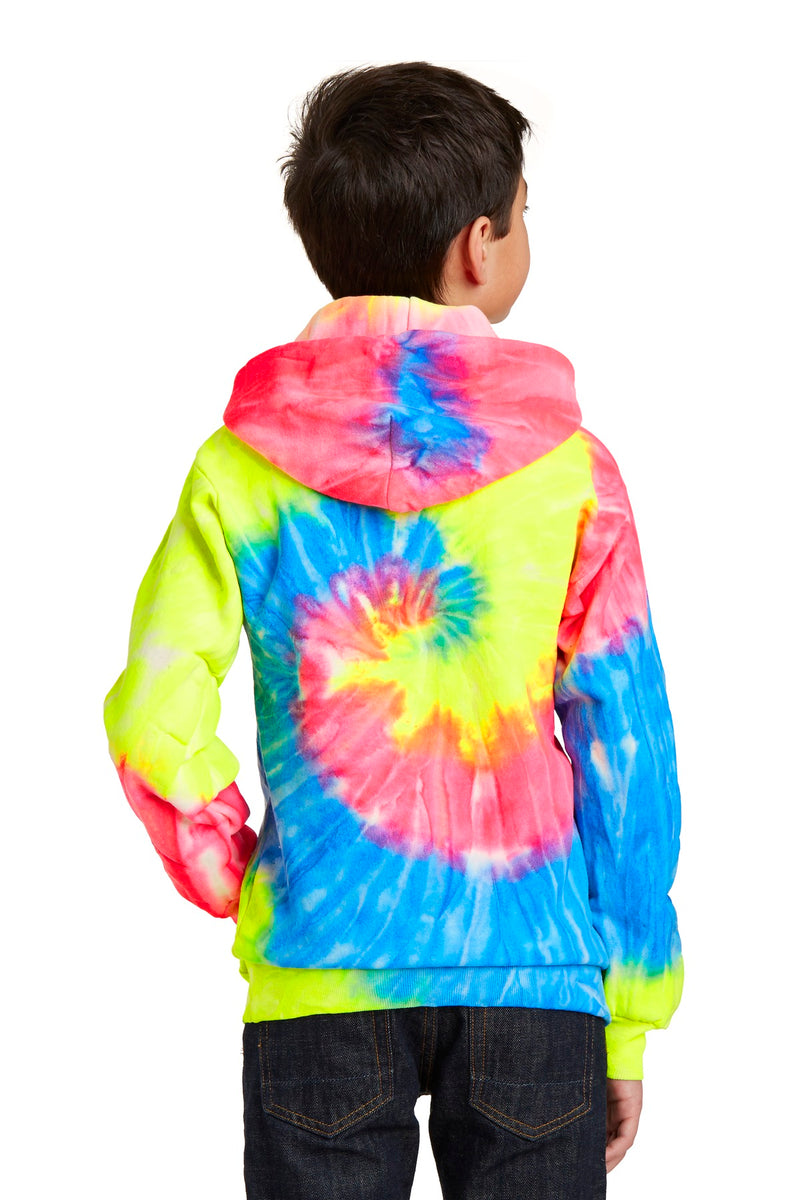 Load image into Gallery viewer, Port &amp; Co Youth Tie-Dye Pullover Hooded Sweatshirt. PC146Y

