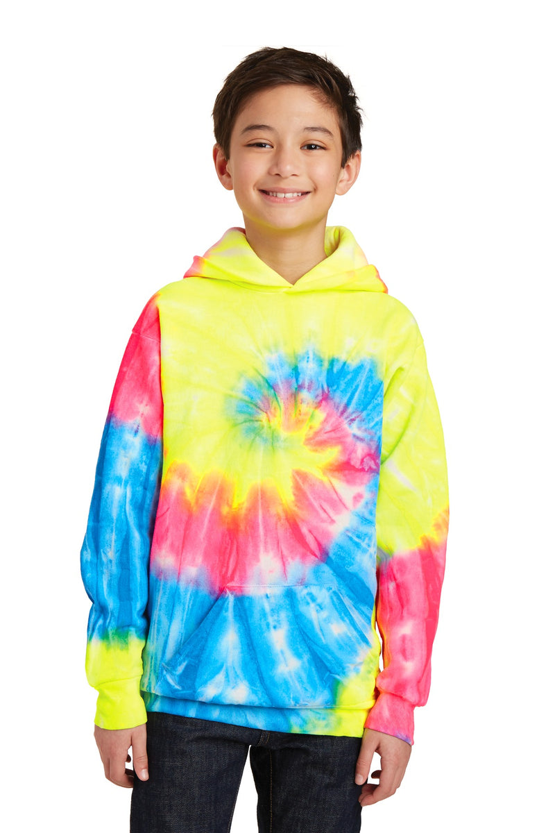 Load image into Gallery viewer, Port &amp; Co Youth Tie-Dye Pullover Hooded Sweatshirt. PC146Y
