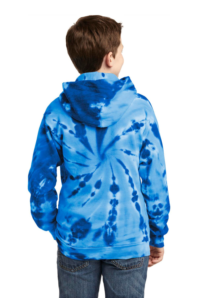 Load image into Gallery viewer, Port &amp; Co Youth Tie-Dye Pullover Hooded Sweatshirt. PC146Y
