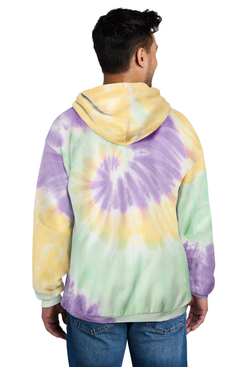 Load image into Gallery viewer, Port &amp; Co Tie-Dye Pullover Hooded Sweatshirt. PC146
