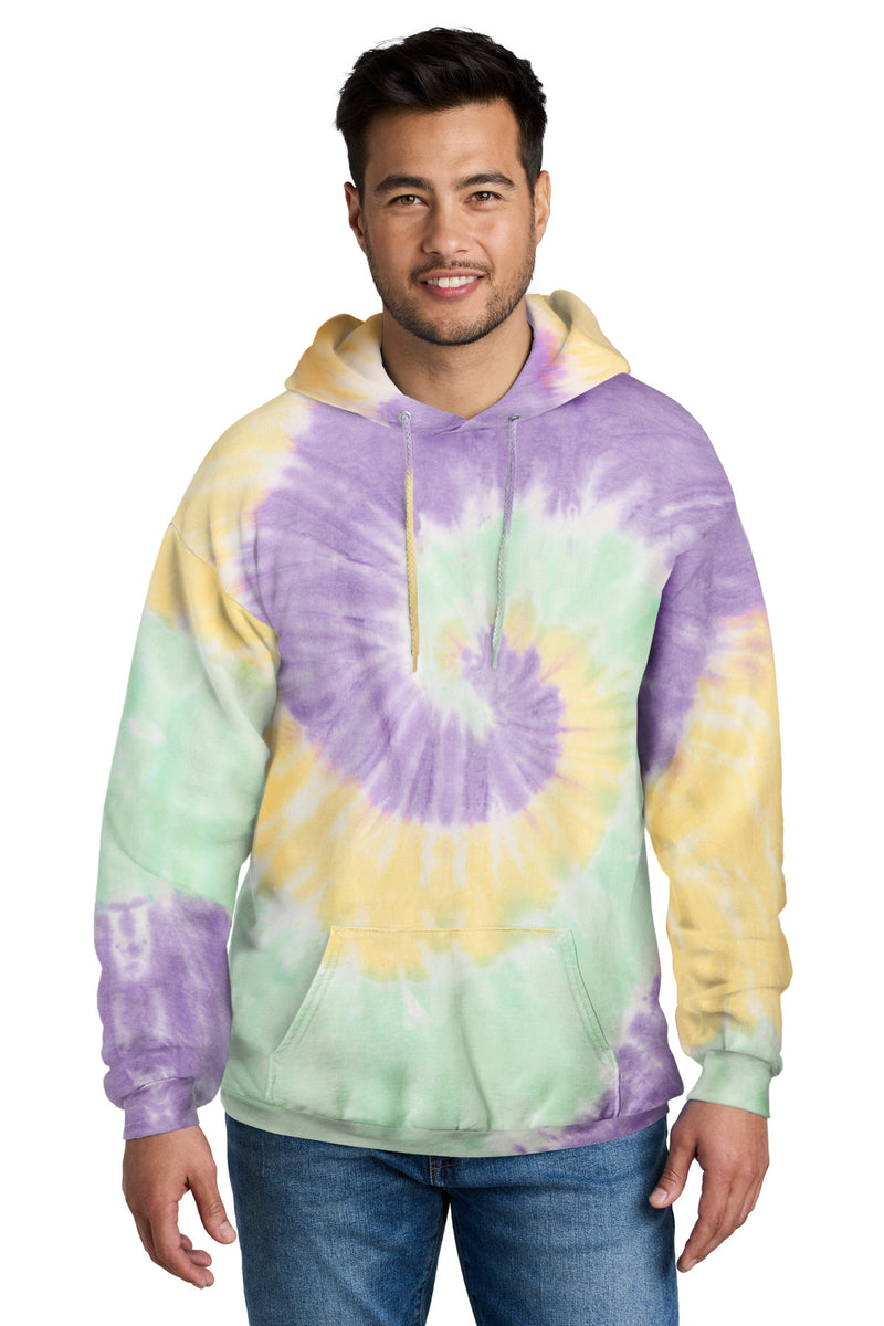 Load image into Gallery viewer, Port &amp; Co Tie-Dye Pullover Hooded Sweatshirt. PC146
