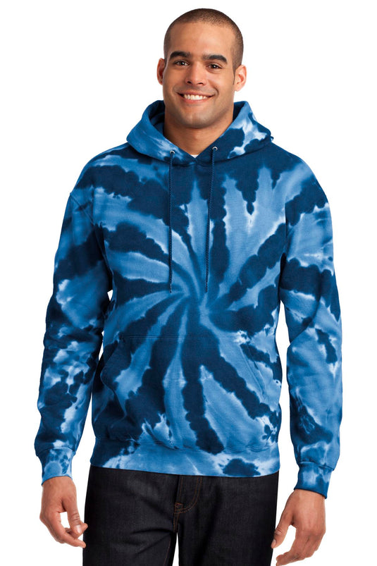 Port & Co Tie-Dye Pullover Hooded Sweatshirt. PC146