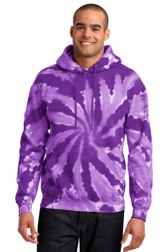 Port & Co Tie-Dye Pullover Hooded Sweatshirt. PC146