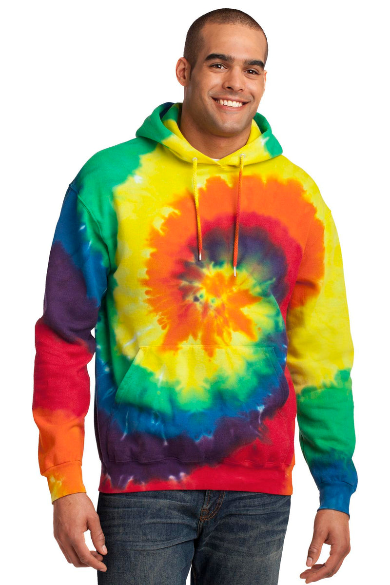 Load image into Gallery viewer, Port &amp; Co Tie-Dye Pullover Hooded Sweatshirt. PC146
