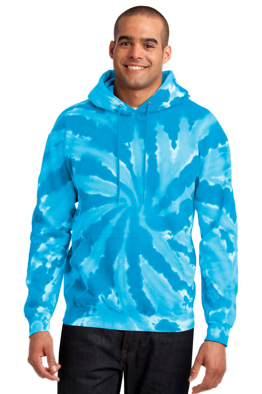 Port & Co Tie-Dye Pullover Hooded Sweatshirt. PC146