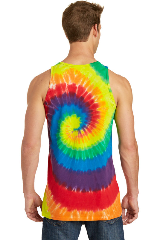 Port & Co Tie-Dye Tank Top.  PC147TT