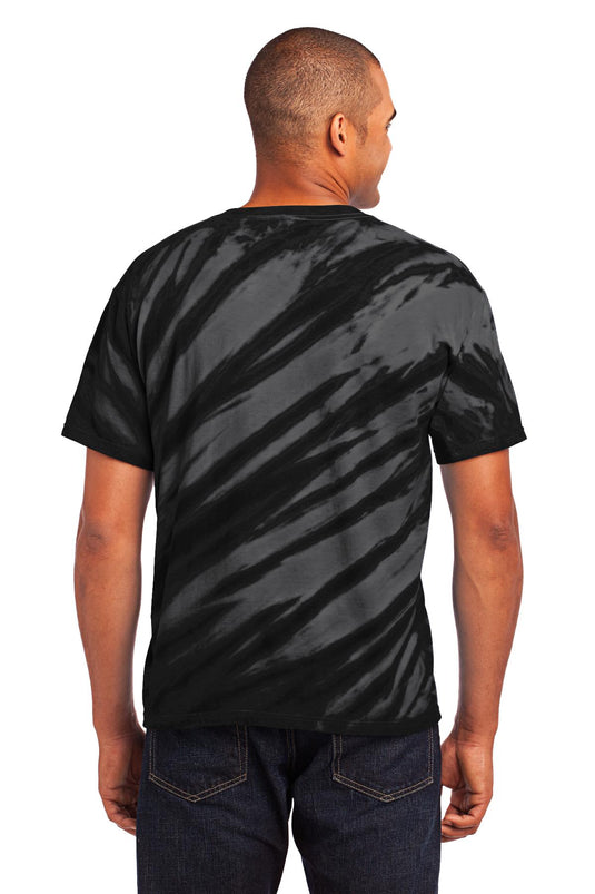 Port & Co Tiger Stripe Tie-Dye Tee. PC148