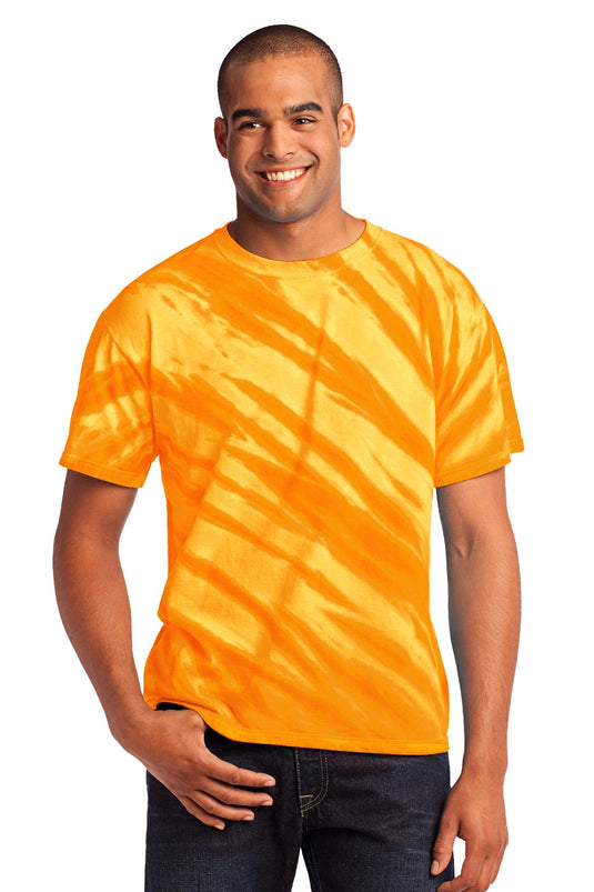 Port & Co Tiger Stripe Tie-Dye Tee. PC148
