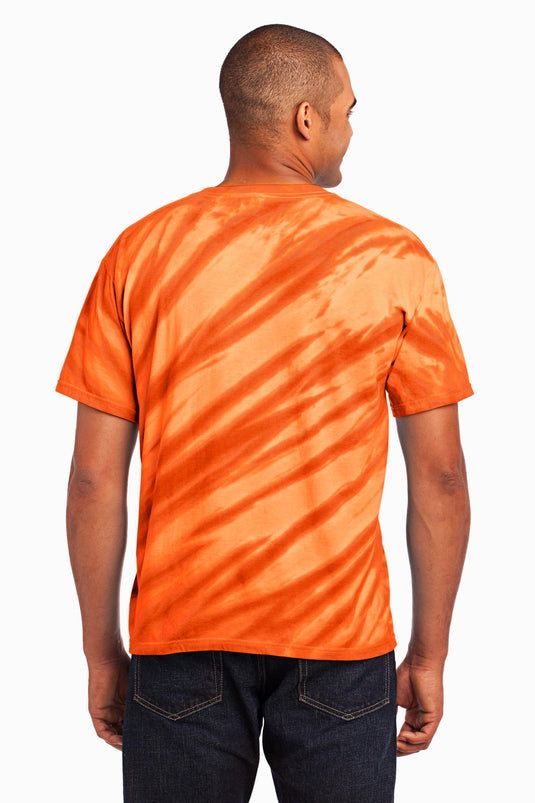Port & Co Tiger Stripe Tie-Dye Tee. PC148