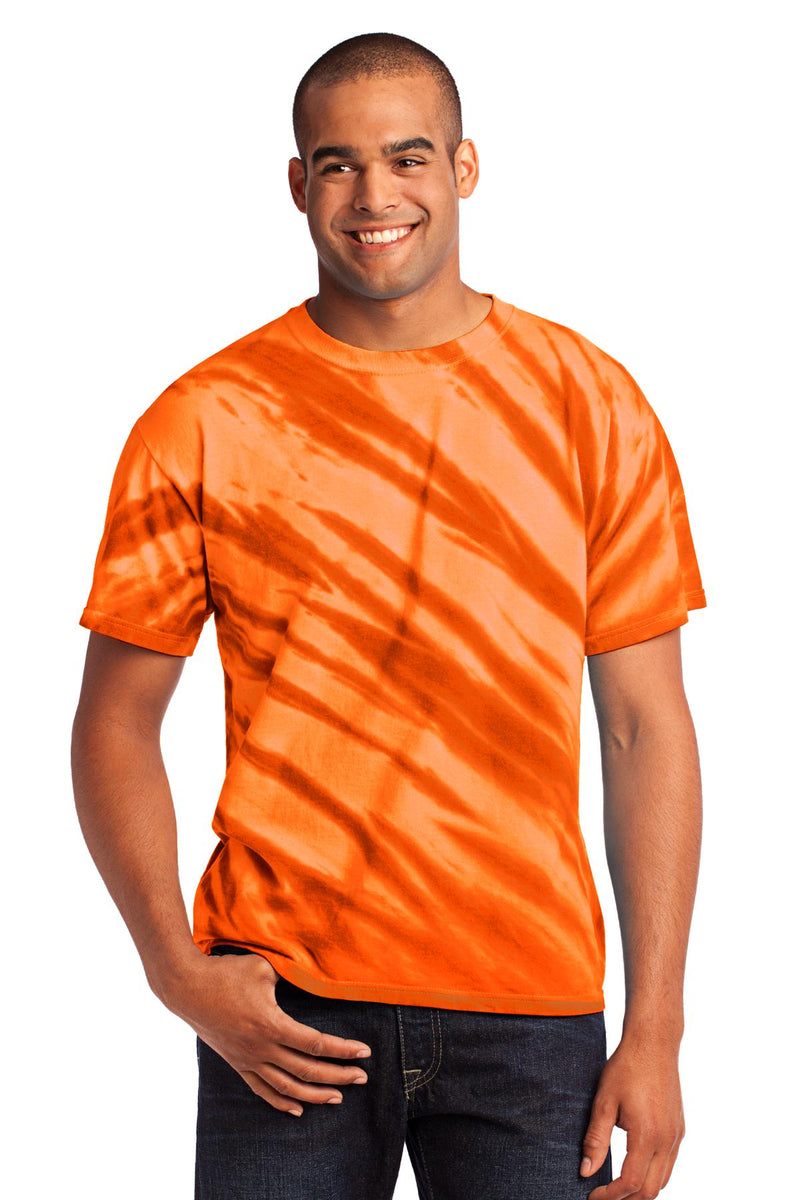 Load image into Gallery viewer, Port &amp; Co Tiger Stripe Tie-Dye Tee. PC148
