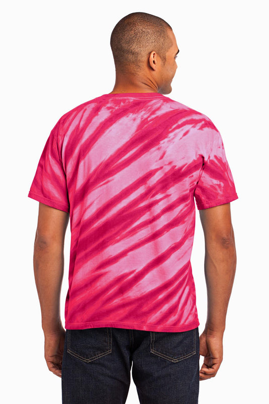 Port & Co Tiger Stripe Tie-Dye Tee. PC148