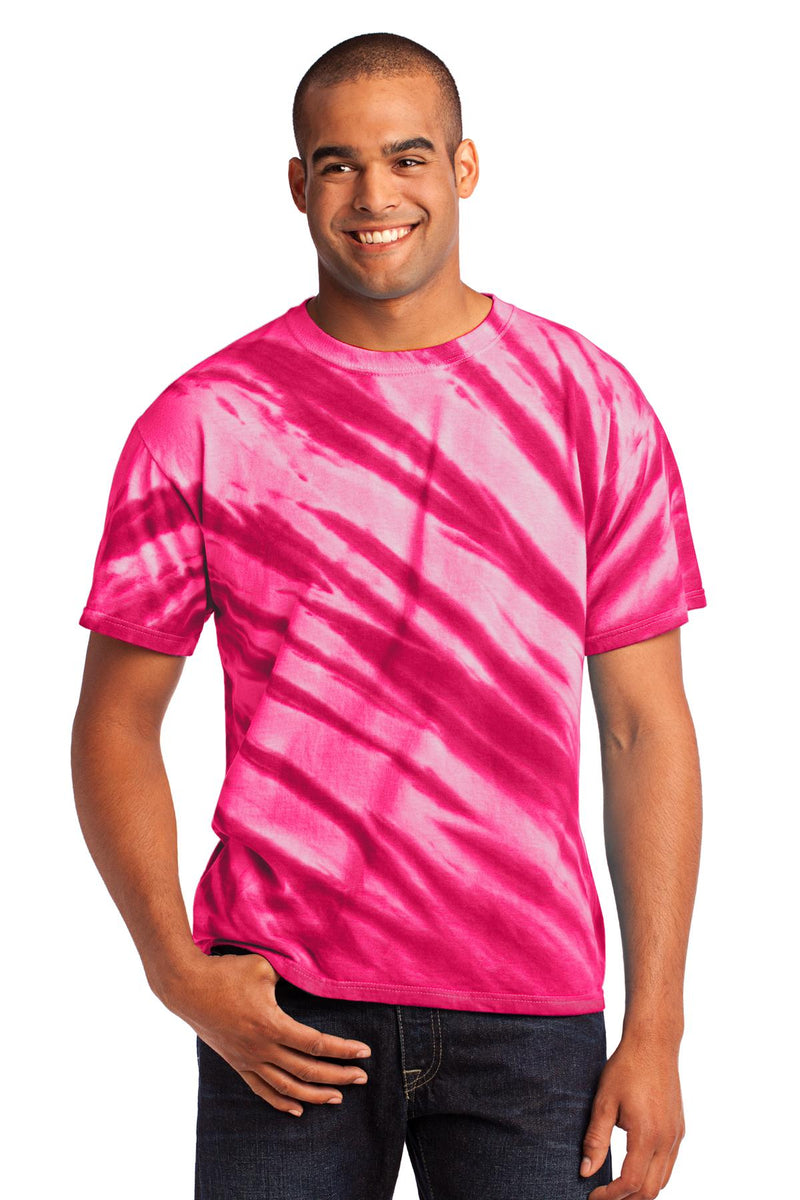 Load image into Gallery viewer, Port &amp; Co Tiger Stripe Tie-Dye Tee. PC148
