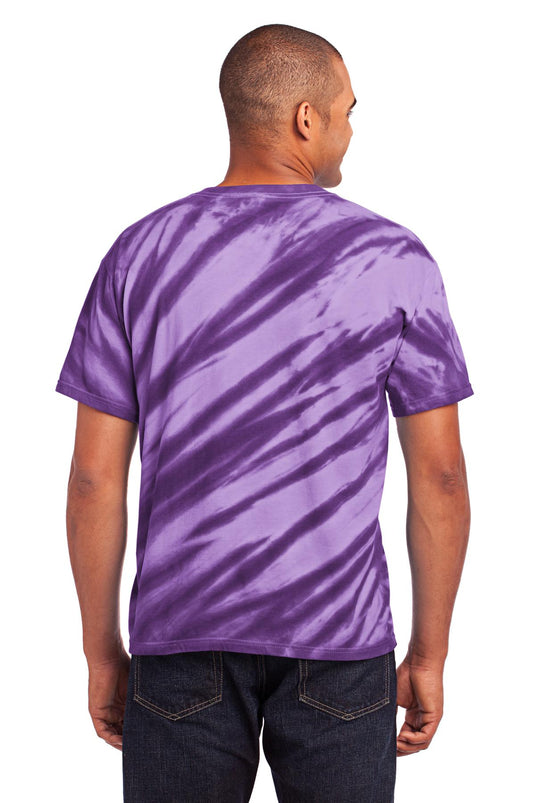 Port & Co Tiger Stripe Tie-Dye Tee. PC148