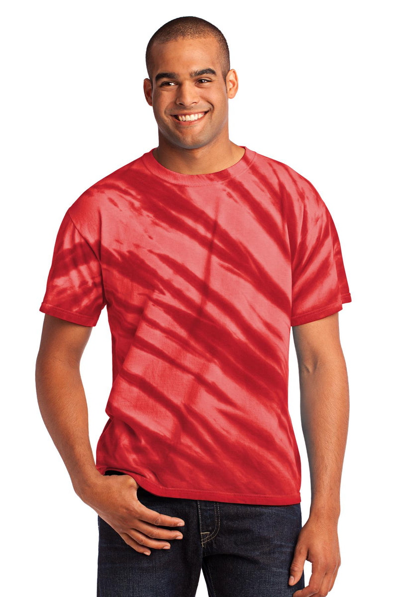 Load image into Gallery viewer, Port &amp; Co Tiger Stripe Tie-Dye Tee. PC148
