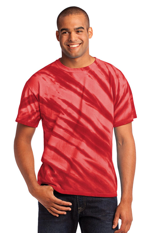 Port & Co Tiger Stripe Tie-Dye Tee. PC148