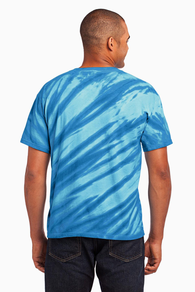 Load image into Gallery viewer, Port &amp; Co Tiger Stripe Tie-Dye Tee. PC148
