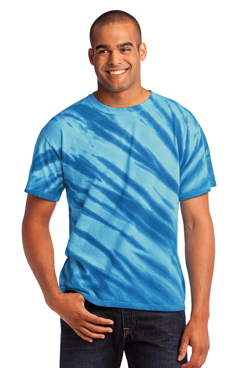 Load image into Gallery viewer, Port &amp; Co Tiger Stripe Tie-Dye Tee. PC148
