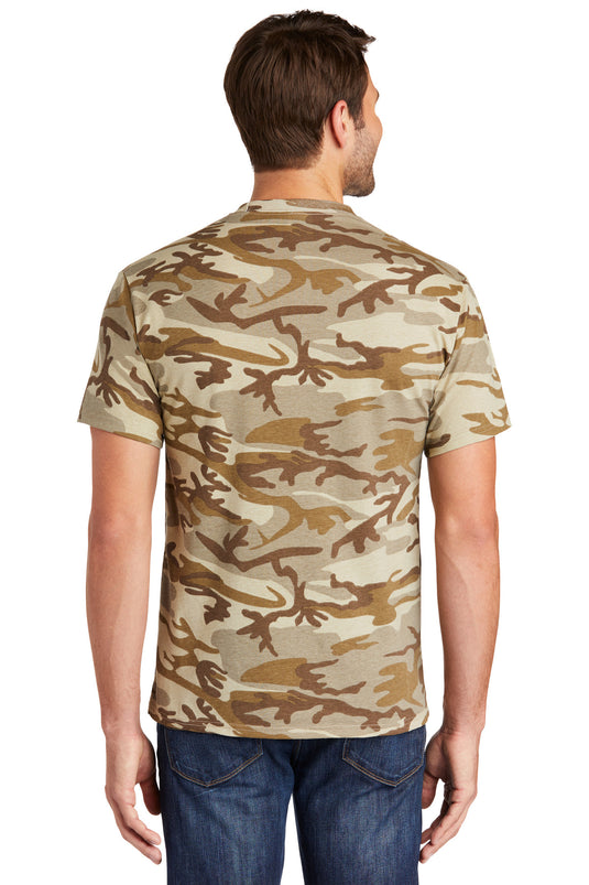 Port & Co Core Cotton Camo Tee.  PC54C