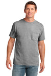 Port & Co PC54P | Tee | Core Cotton Pocket