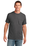 Port & Co PC54P | Tee | Core Cotton Pocket