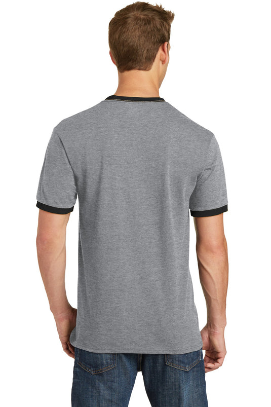 Port & Co Core Cotton Ringer Tee.  PC54R