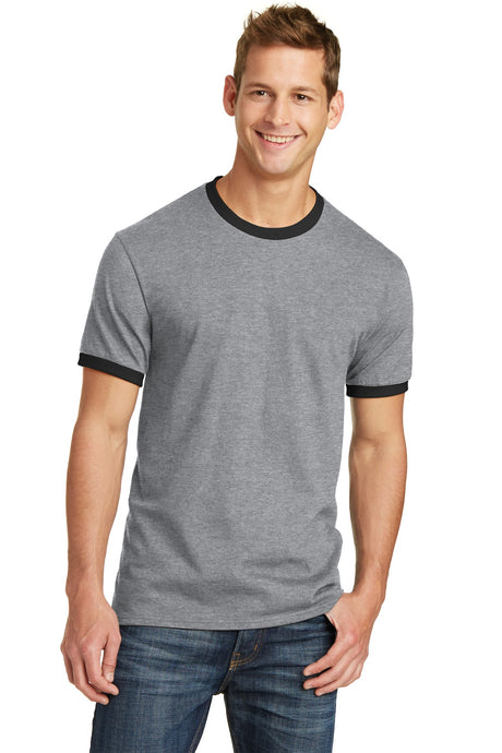 Port & Co Core Cotton Ringer Tee.  PC54R