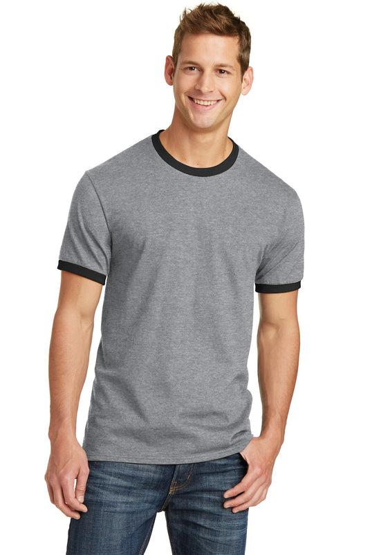 Port & Co Core Cotton Ringer Tee.  PC54R