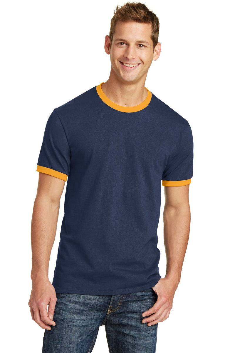 Load image into Gallery viewer, Port &amp; Co Core Cotton Ringer Tee.  PC54R
