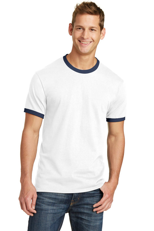 Port & Co Core Cotton Ringer Tee.  PC54R