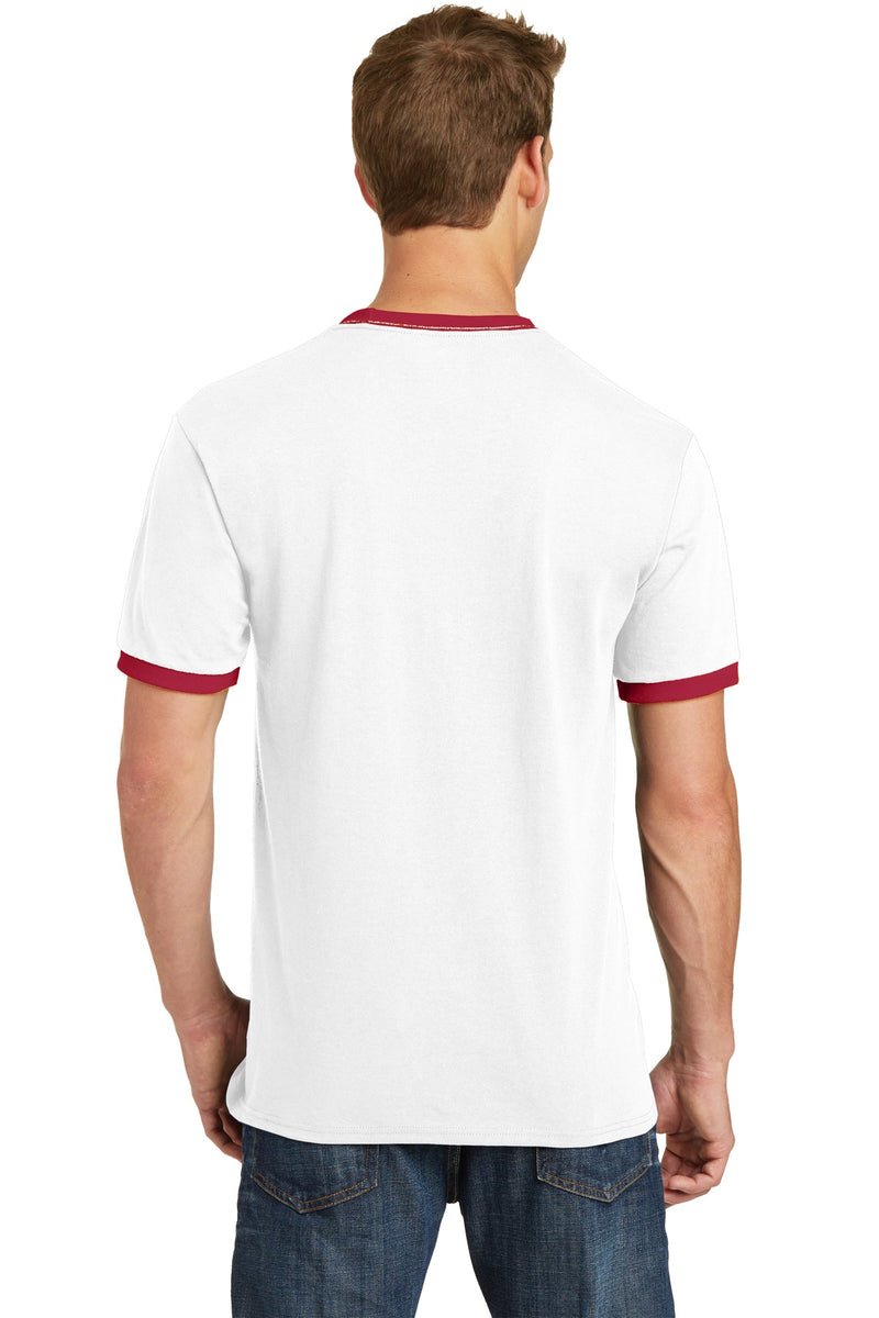 Load image into Gallery viewer, Port &amp; Co Core Cotton Ringer Tee.  PC54R
