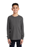 Port & Co Youth Long Sleeve Core Cotton Tee. PC54YLS