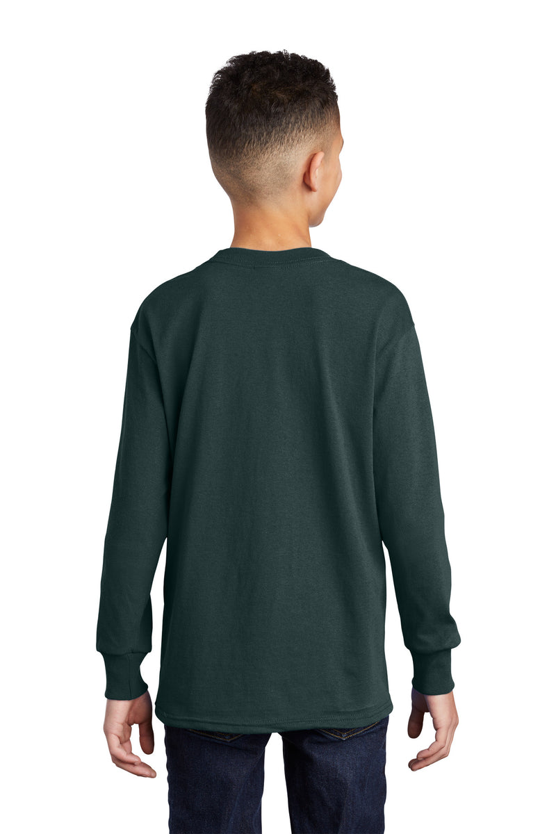 Load image into Gallery viewer, Port &amp; Co Youth Long Sleeve Core Cotton Tee. PC54YLS
