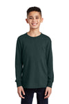 Port & Co Youth Long Sleeve Core Cotton Tee. PC54YLS