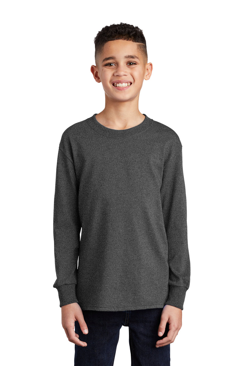 Load image into Gallery viewer, Port &amp; Co Youth Long Sleeve Core Cotton Tee. PC54YLS
