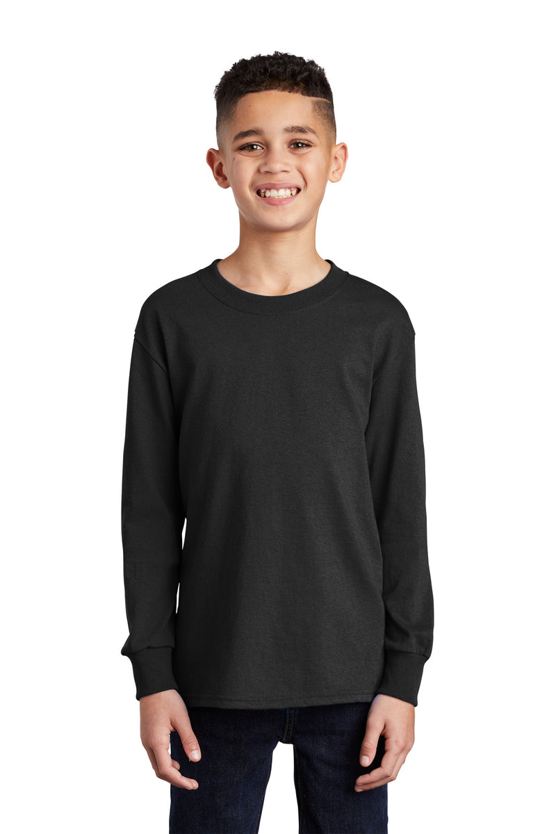 Load image into Gallery viewer, Port &amp; Co Youth Long Sleeve Core Cotton Tee. PC54YLS
