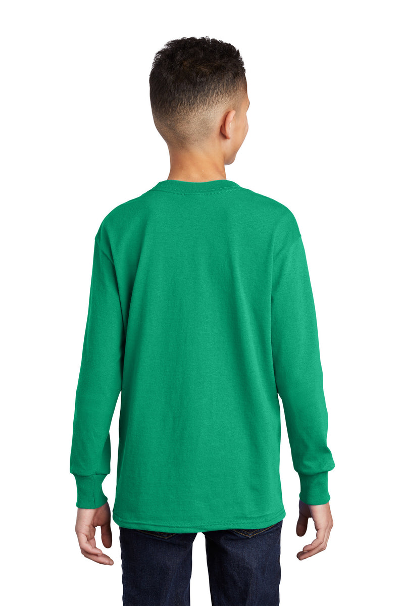 Load image into Gallery viewer, Port &amp; Co Youth Long Sleeve Core Cotton Tee. PC54YLS
