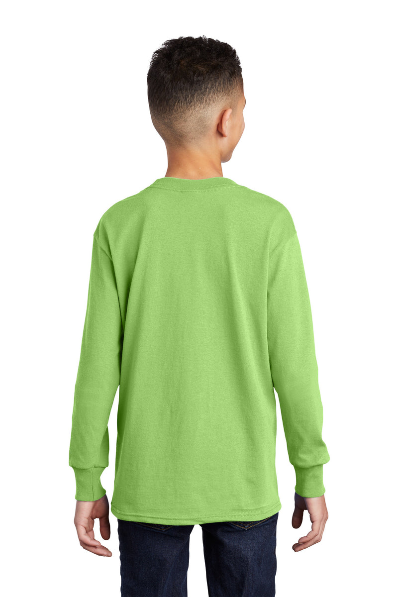 Load image into Gallery viewer, Port &amp; Co Youth Long Sleeve Core Cotton Tee. PC54YLS
