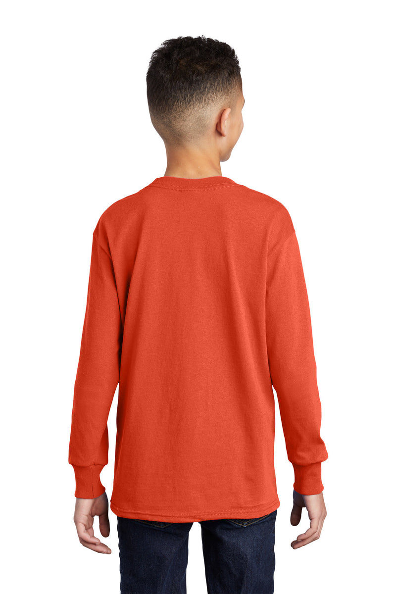 Load image into Gallery viewer, Port &amp; Co Youth Long Sleeve Core Cotton Tee. PC54YLS
