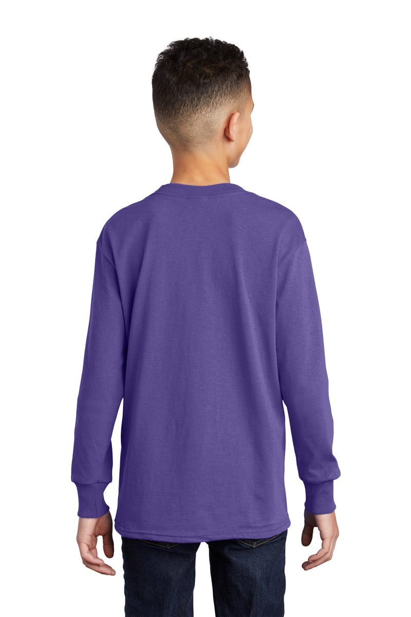 Load image into Gallery viewer, Port &amp; Co Youth Long Sleeve Core Cotton Tee. PC54YLS
