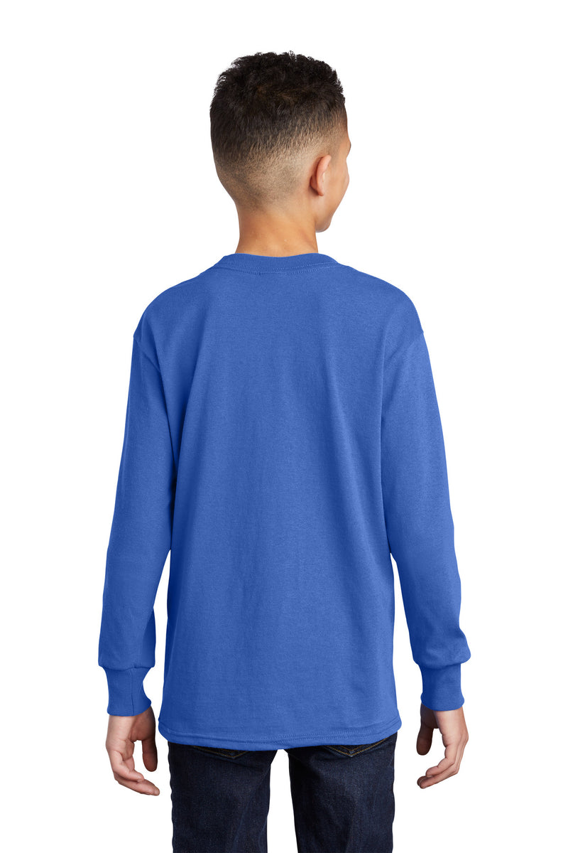 Load image into Gallery viewer, Port &amp; Co Youth Long Sleeve Core Cotton Tee. PC54YLS
